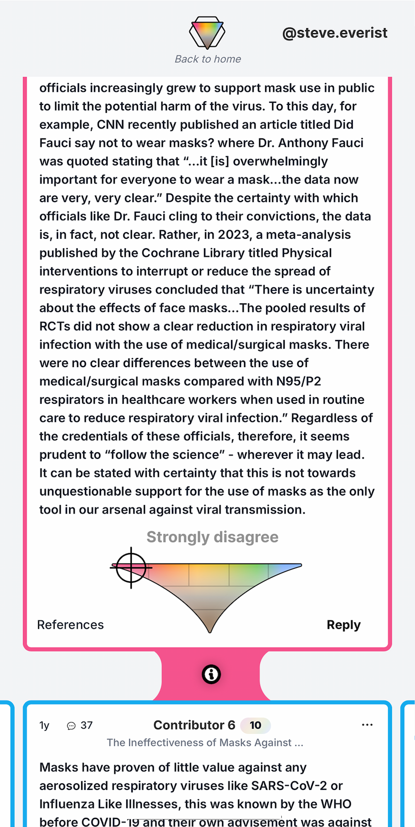 Build your reputation through good-faith argumentation.
